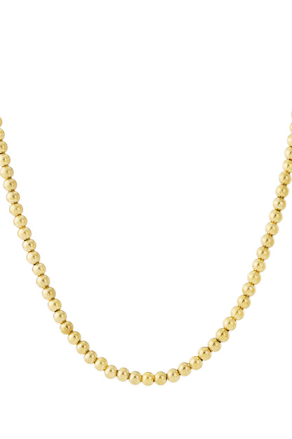Hollow bead necklace-8mm