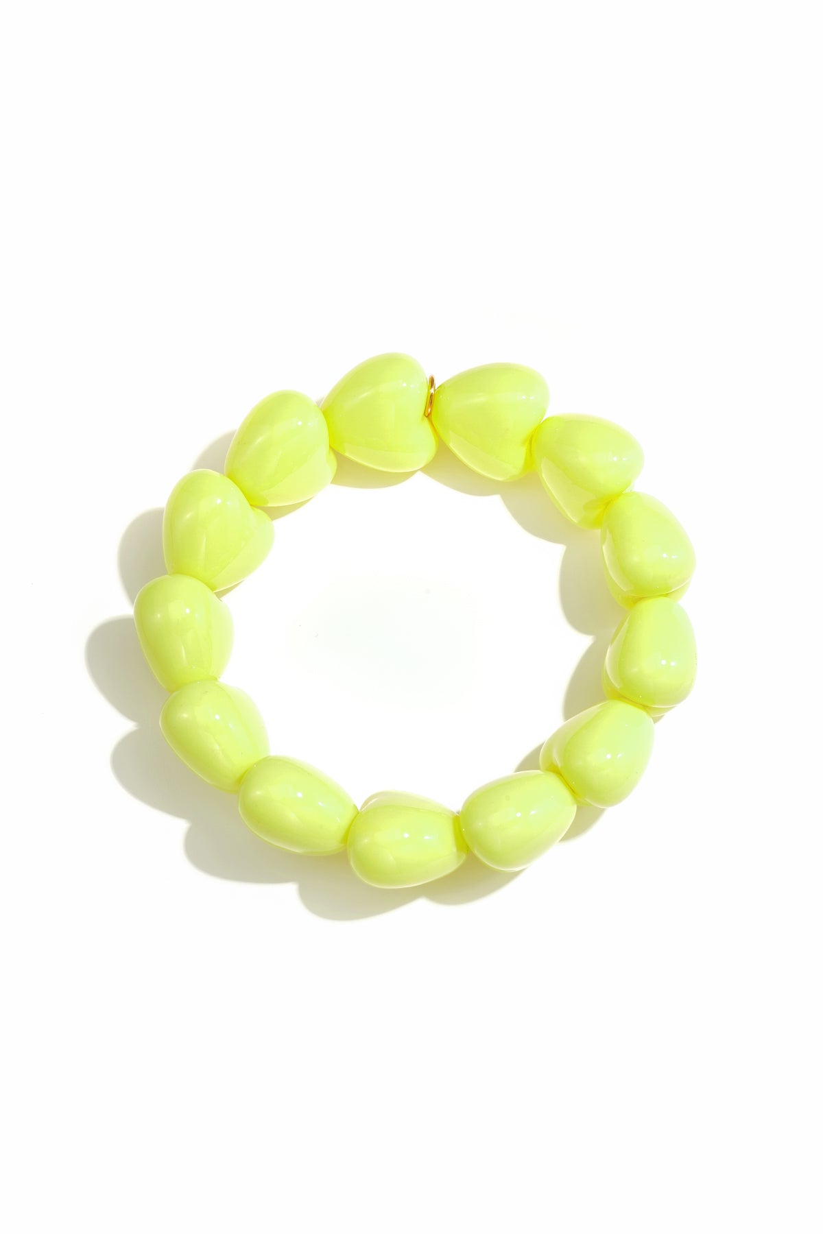 Armband mit kleinem Herz aus 13 Perlen