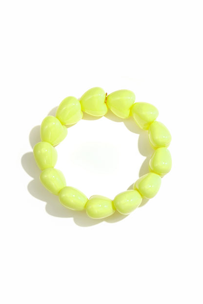 Armband mit kleinem Herz aus 13 Perlen
