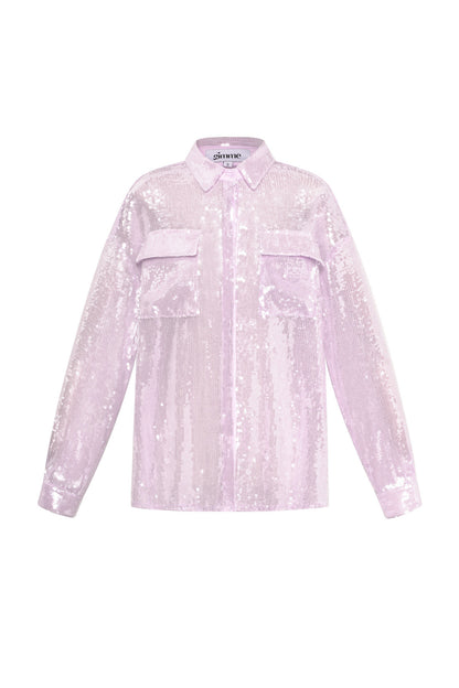 Woven Polyester Fiber Women's Blouse Elegant Solid Color Spring/Summer