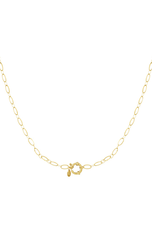 Simple lock necklace