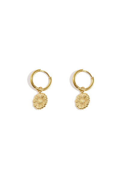 Flora charm earrings - Silver Color color
