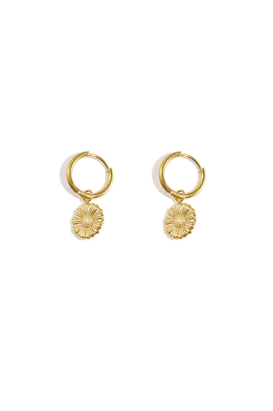 Flora charm earrings - Silver Color color