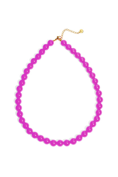 Necklace with medium beads-10mm