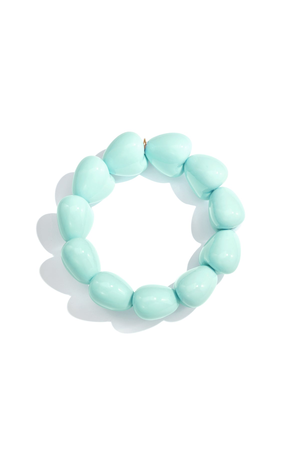 Armband mit großem Herz aus 11 Perlen