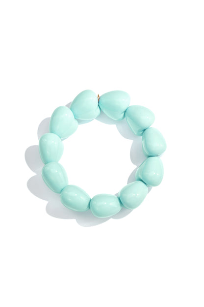 Armband mit großem Herz aus 11 Perlen