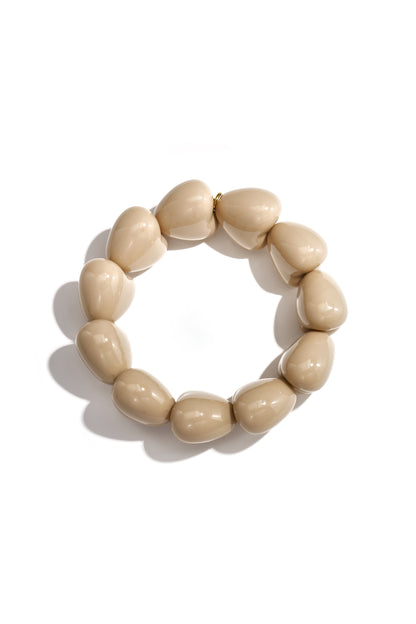 Armband mit großem Herz aus 11 Perlen