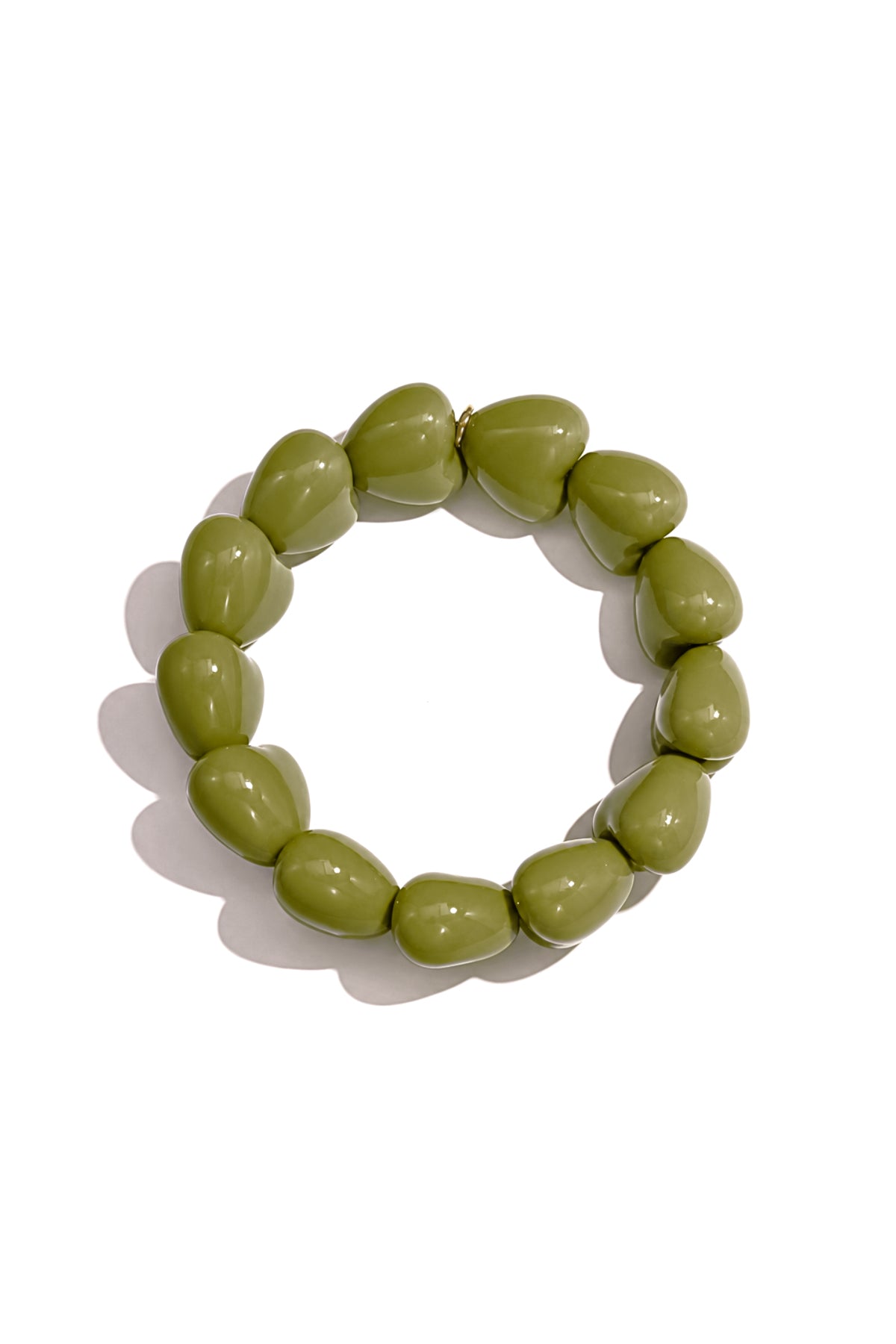 Armband mit kleinem Herz aus 13 Perlen
