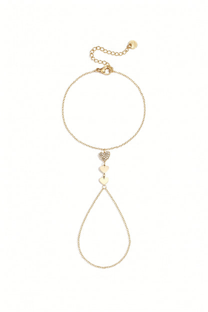Handkette mit Herzen