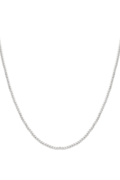 Solid bead necklace-5mm