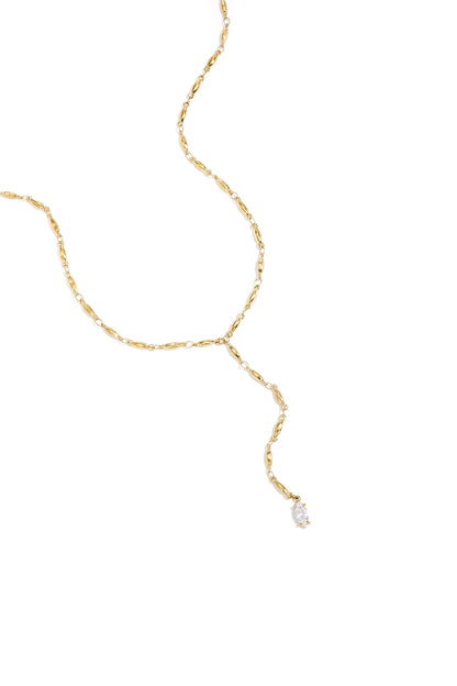 Necklace with hanging Rhinestone
