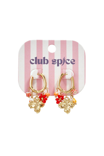 Stainless Steel Drop Earrings Flower Sweet Daily Romantic Series Women's jewelry