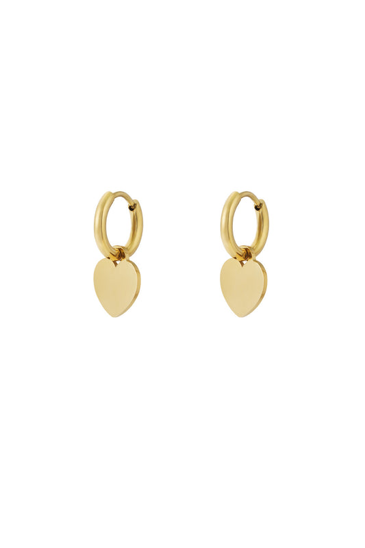 Simple heart earrings