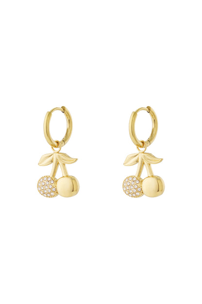 Cherry sparkle earrings