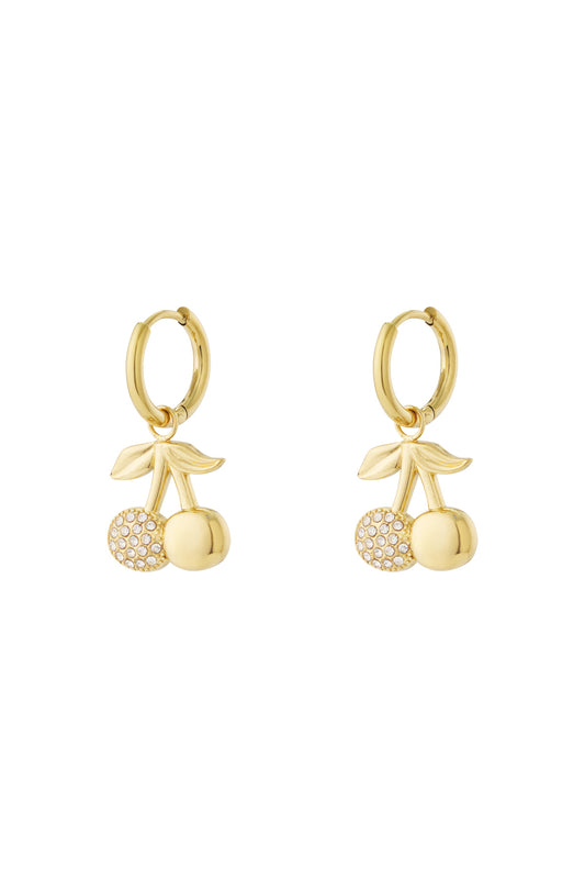Cherry sparkle earrings
