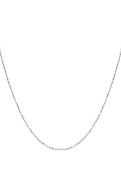 Solid bead necklace-2.5mm
