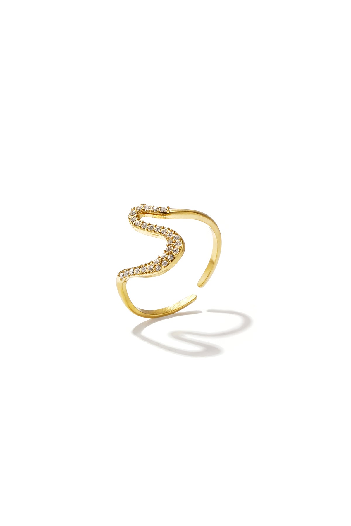 Statement-Ringe aus Edelstahl, schlichte Linien, schlichte Alltags-Serie, Damenschmuck