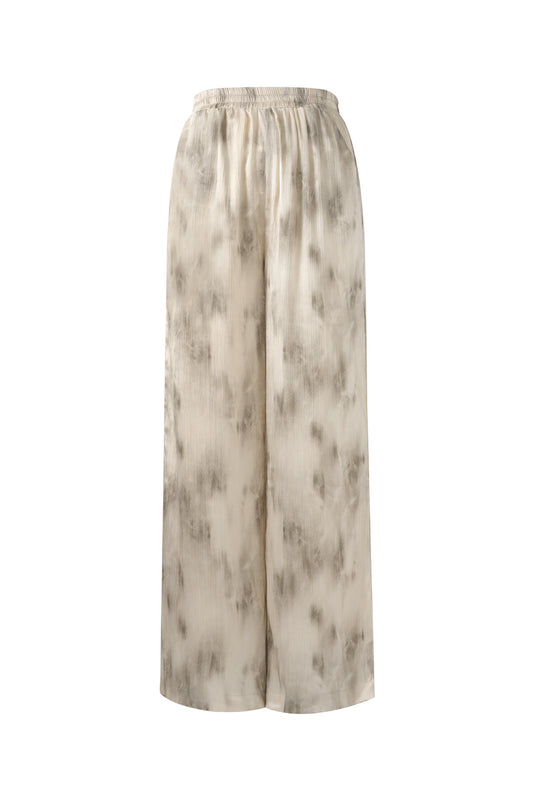Woven Casual Women's Wide Leg Pants Tie-dye Spring/Summer