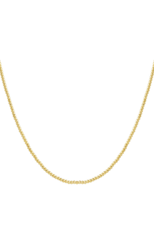 Solid bead necklace-4mm