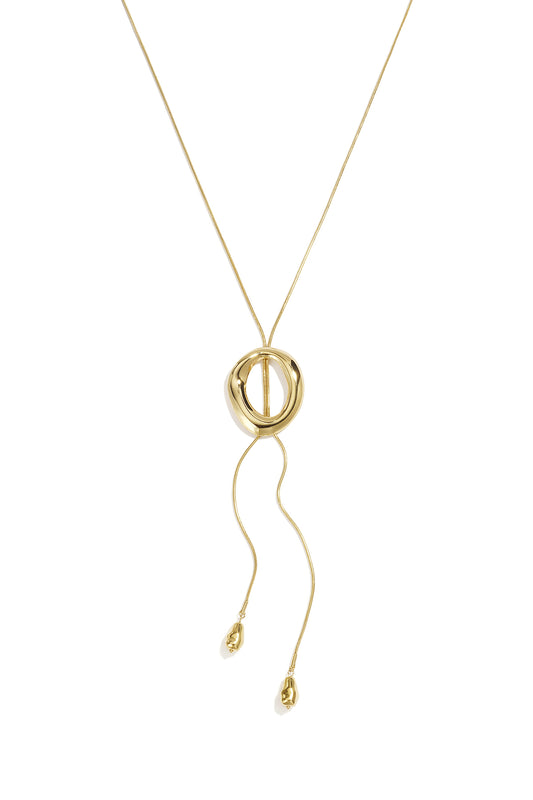 Lange Halsketten aus Edelstahl, unregelmäßige Form, schlichte Alltags-Serie, Damenschmuck
