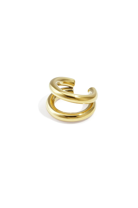 Edelstahl Ohr Manschetten Linien Simple Daily Simple Serie Damenschmuck