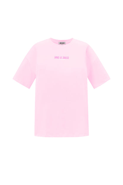 Cotton Knitted Women's T-shirt Casual Letters