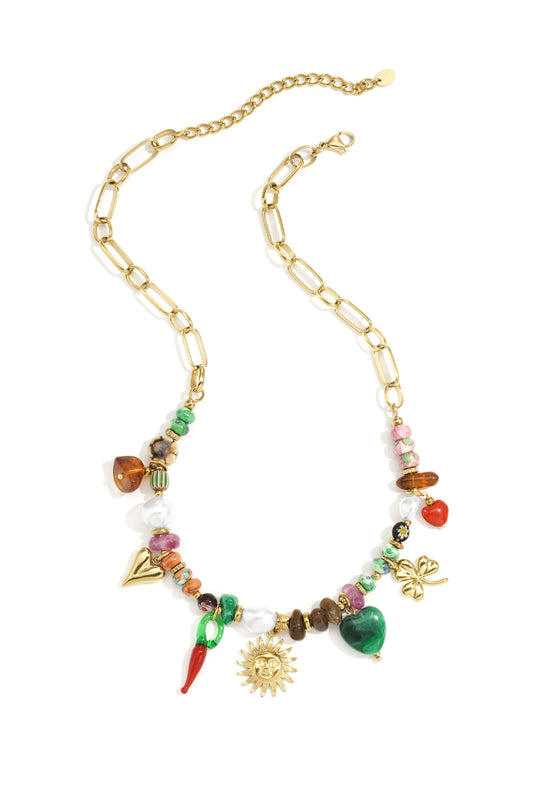 Beaded Necklaces Heart sun Beads Casual Daily Ethnic Series Women's jewelry
