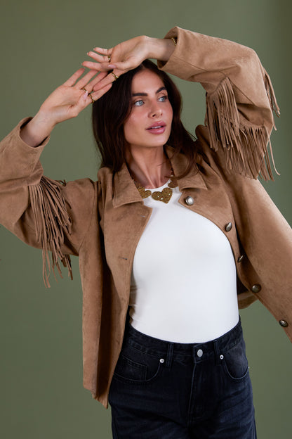 Woven Polyester Fiber Women's Blouse Casual Solid Color Fall/Winter Fringe Detail
