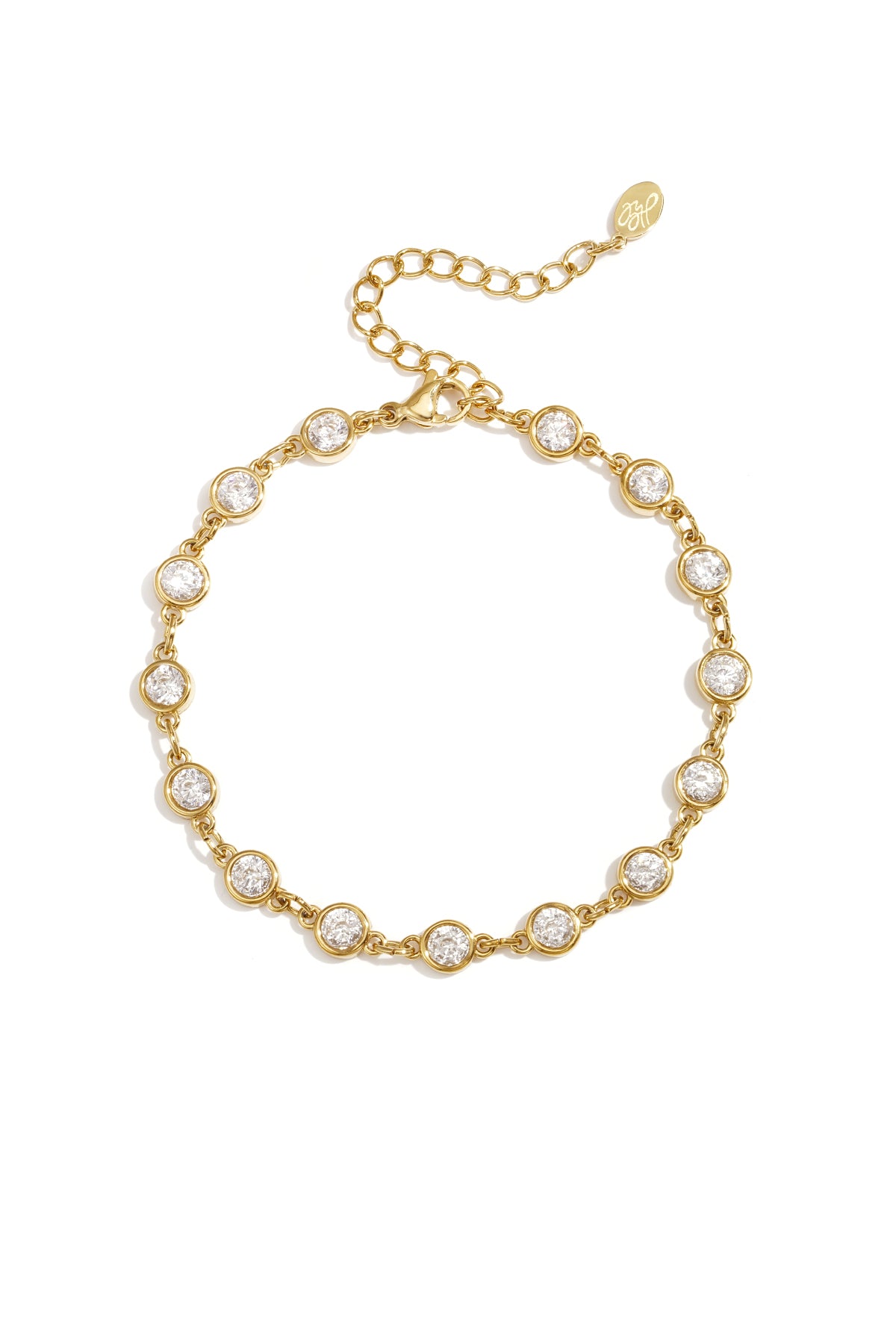 Armband mit runden Zirkonia-Steinen
