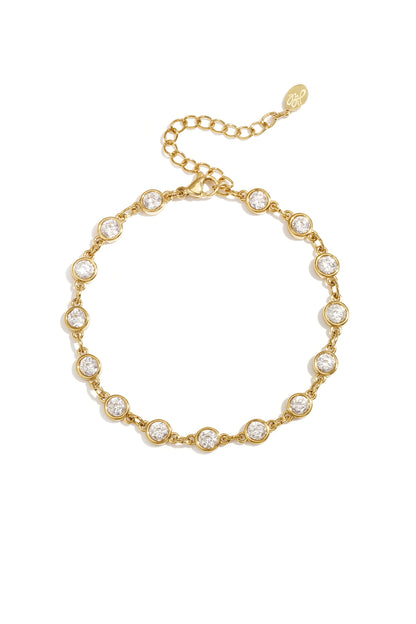 Armband mit runden Zirkonia-Steinen