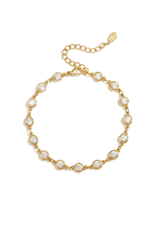 Armband mit runden Zirkonia-Steinen