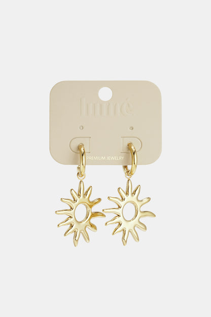 Stainless Steel Drop Earrings sun Casual Daily Simple Series Women's jewelry
