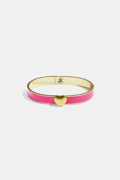 Bracelet in various colors with heart detail - 0.9 cm
