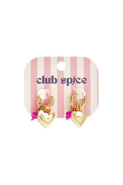 Stainless Steel Dangle Earrings Heart Sweet Valentine's Day Romantic Series Women's jewelry
