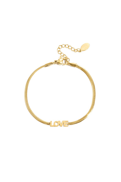 Bracelet simple love Stainless Steel