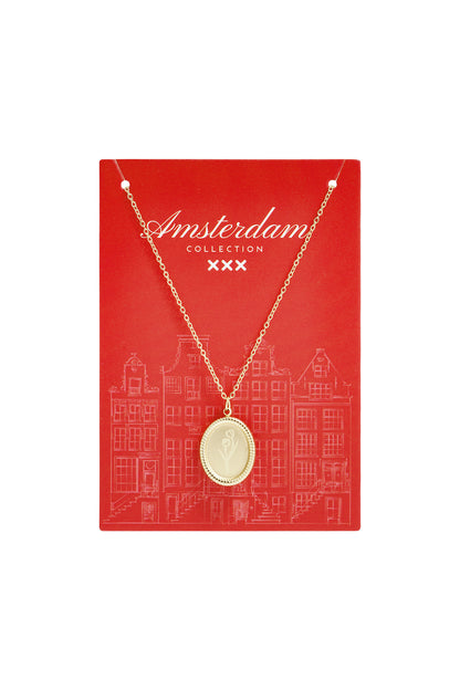 Tulip Blossom Stainless Steel Necklace