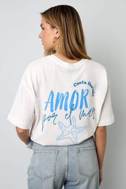 Cotton Knitted Women's T-shirt Casual Letters