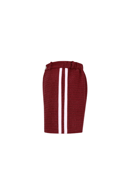 Woven Polyester Fiber Women's Shorts Elegant Plaid Fall/Winter