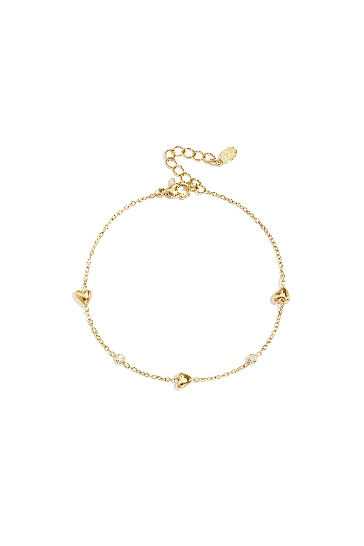 Armband mit gefüllten Herzen