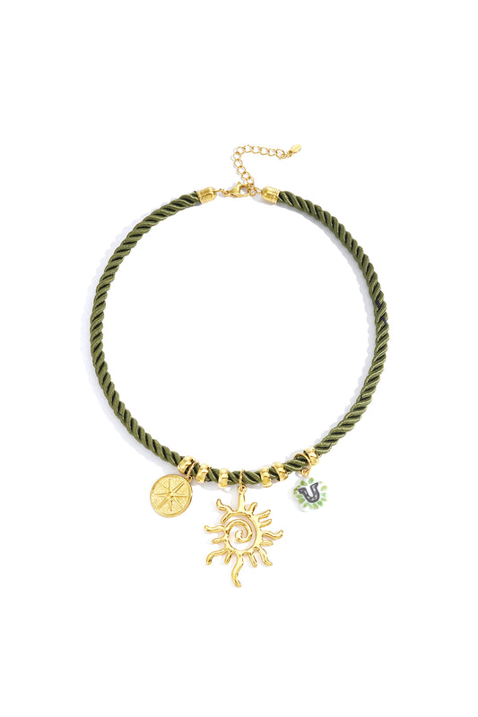 Polyester Pendant necklaces sun Casual Daily Simple Series Women's jewelry