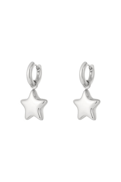 Stainless Steel Drop Earrings Star Daily Daily Simple Series Women's jewelry