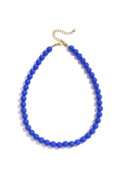 Necklace with medium beads-10mm