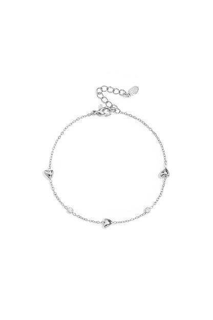 Armband mit gefüllten Herzen