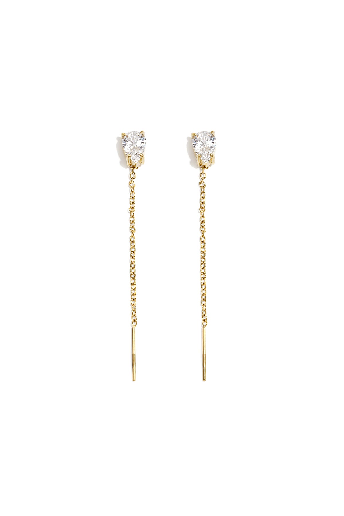 Elegante, schlichte Ohrhänger aus Edelstahl – Damenschmuck aus der Serie „Alltagsschmuck“.