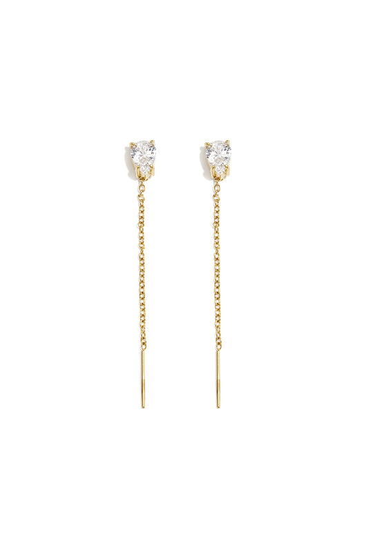 Elegante, schlichte Ohrhänger aus Edelstahl – Damenschmuck aus der Serie „Alltagsschmuck“.