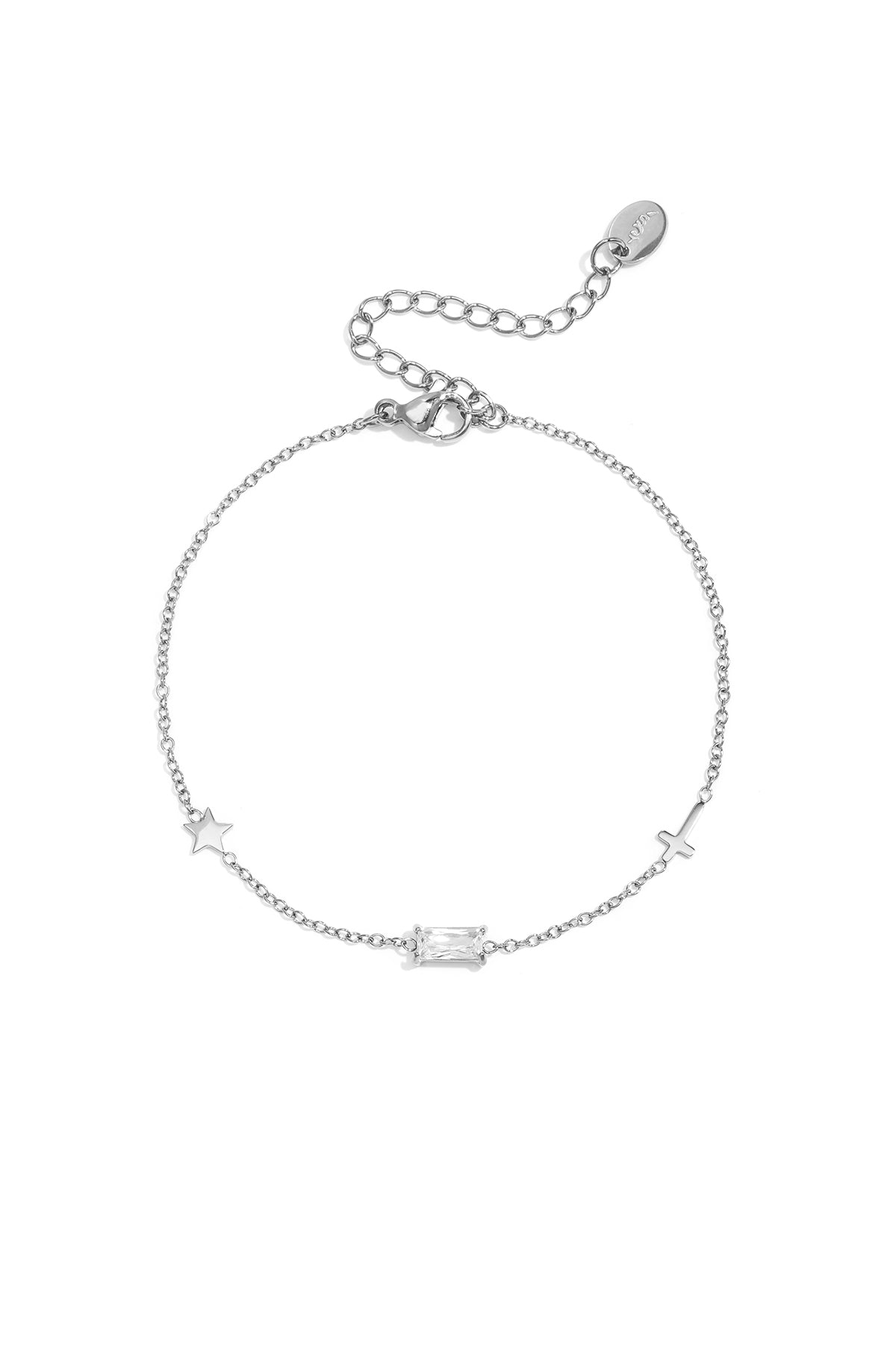 Edelstahl-Charm-Armbänder, Stern, Casual Daily Simple Serie, Damenschmuck