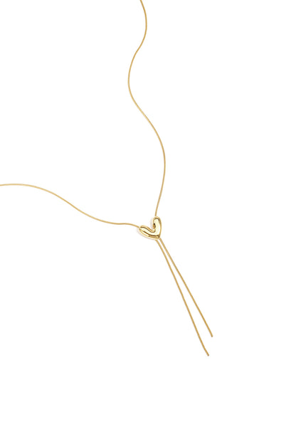 Halsketten mit Herzanhänger aus Edelstahl, lässige und schlichte Serie, Damenschmuck