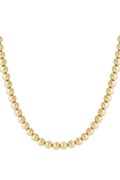 Hollow bead necklace-12mm