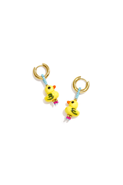 Ohrringe aus Edelstahlperlen, Tiermotiv, niedlich, schlicht, für den Alltag, Damenschmuck