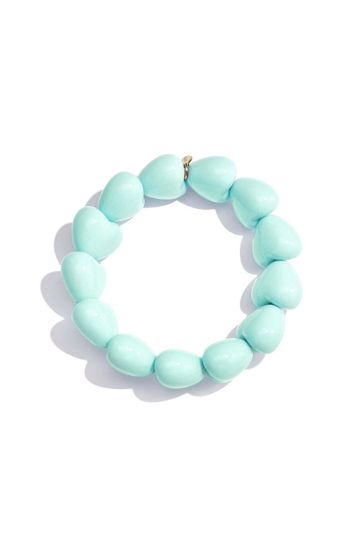 Armband mit kleinem Herz aus 13 Perlen